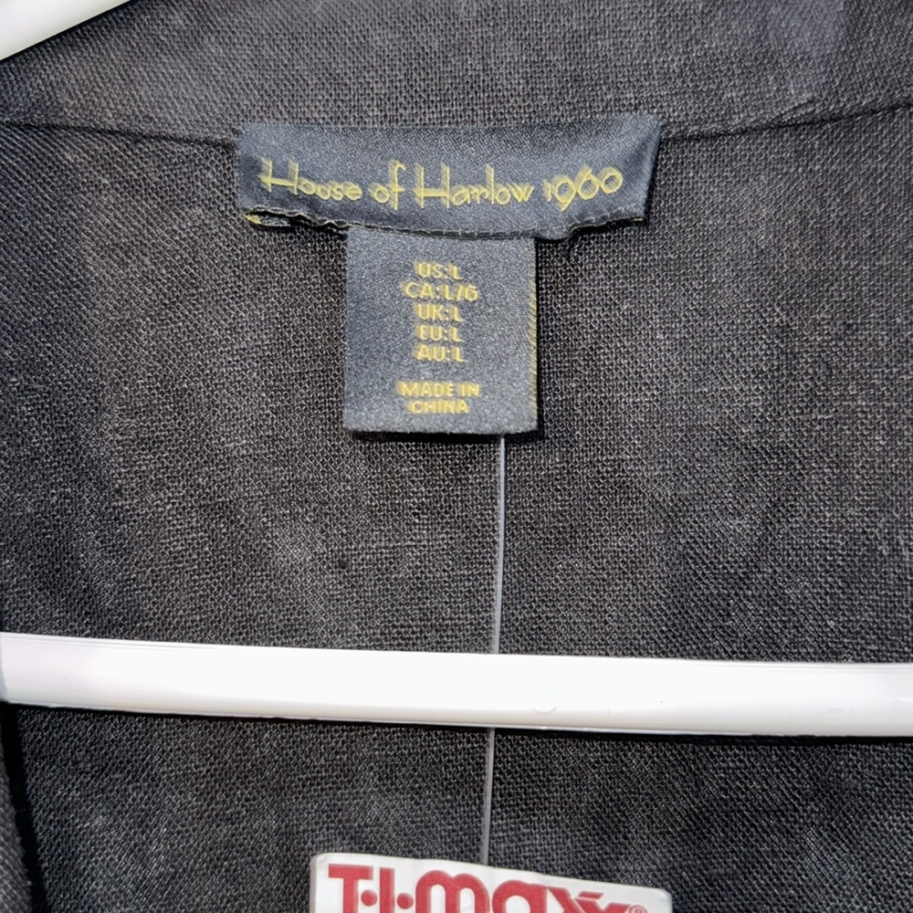 Black Front Tie Top - Picture 7 of 11